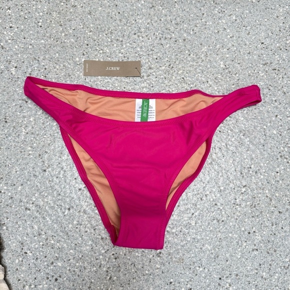 NEW JCrew Women’s Heritage 1989 High-Leg Bikini Bottom BP209 Pink - Picture 7 of 15